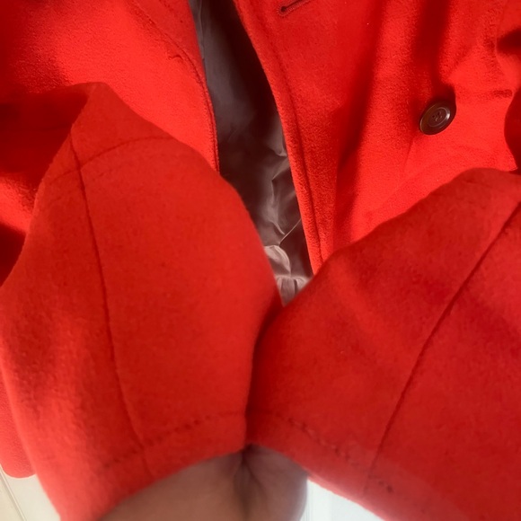 Old Navy Orange Pea Coat - Picture 6 of 6